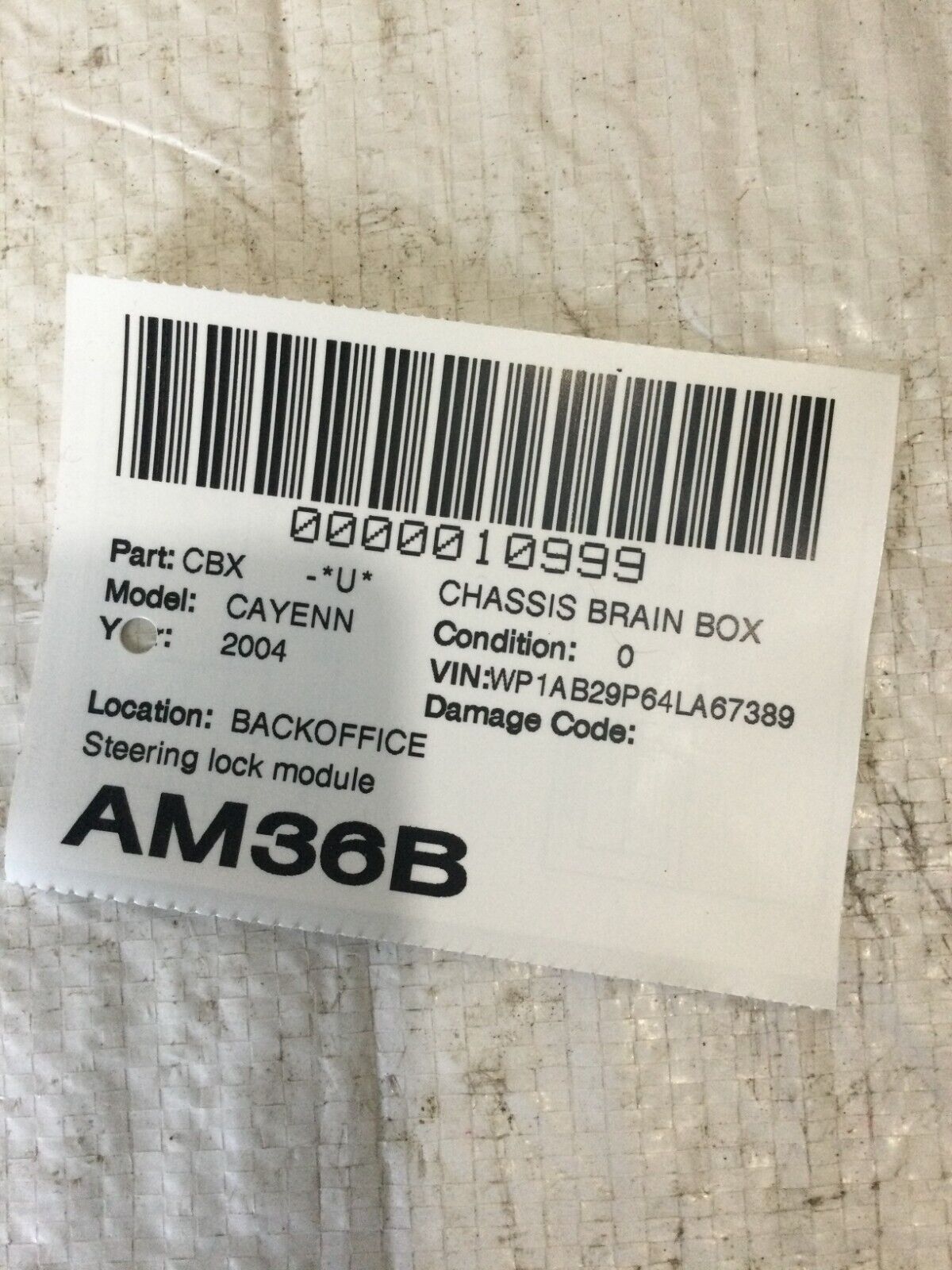 2003-2006 Porsche Cayenne Column Stalk Interface for Cruise Control 7L5953549B