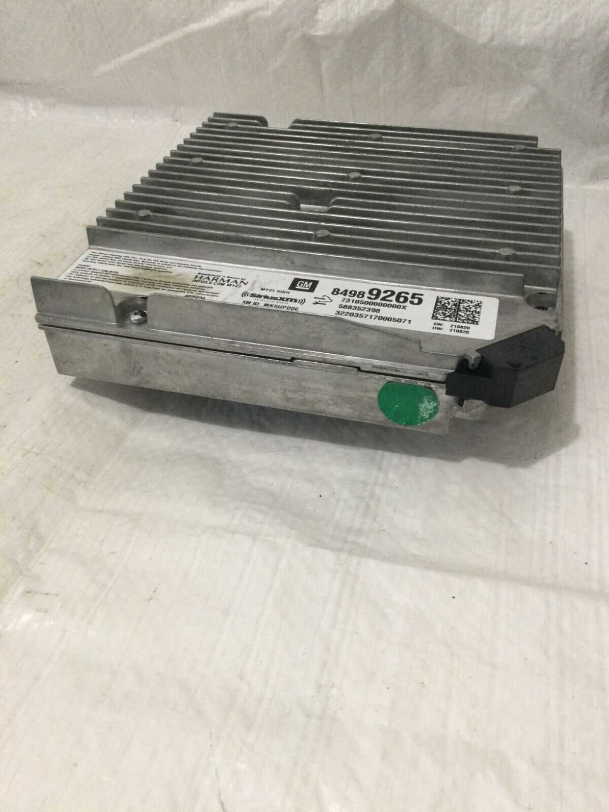 2021 Chevrolet Silverado 1500 Audio Receiver Module 84989265 OEM