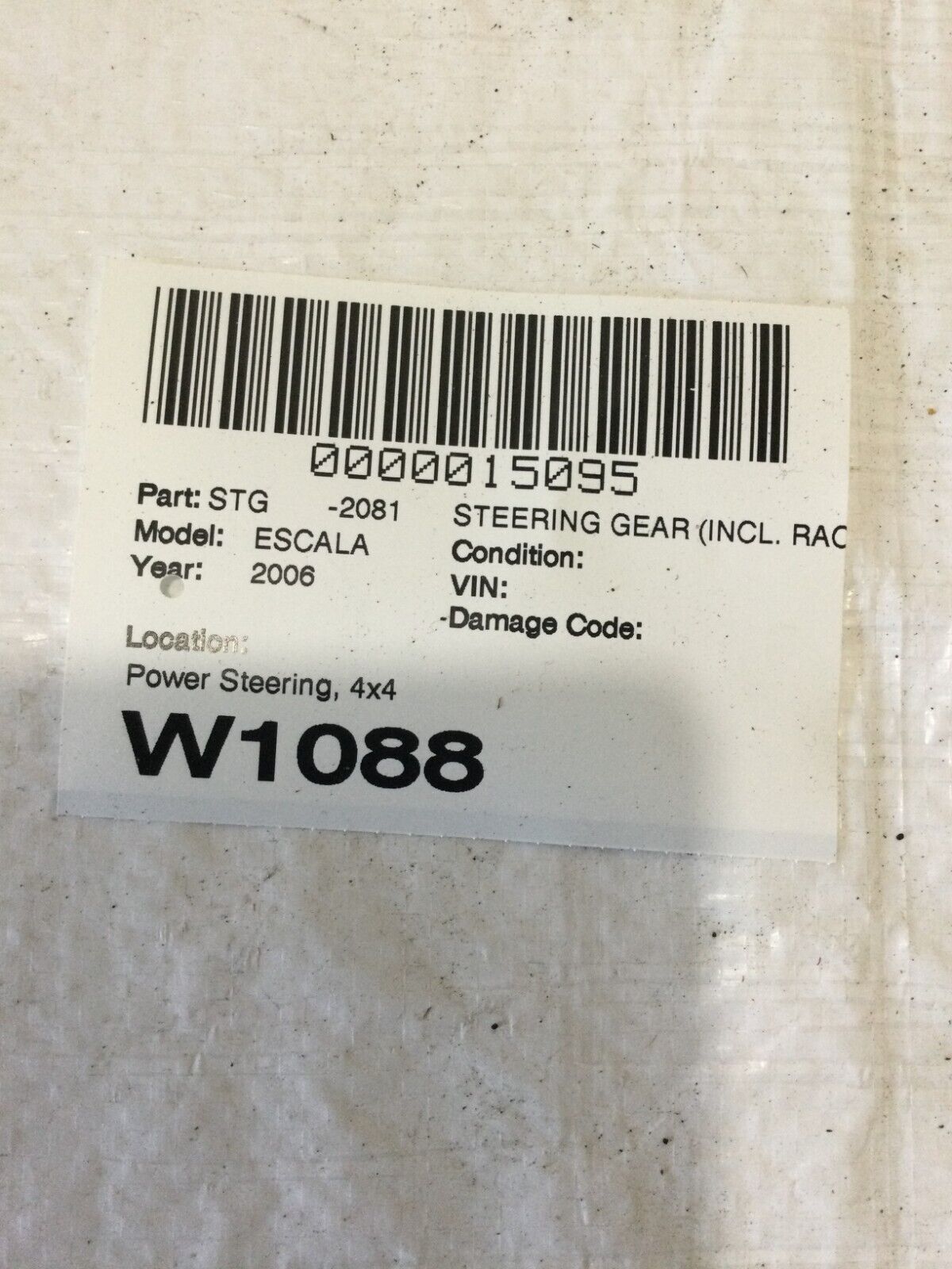 2006 Cadillac Escalade Power Steering Gear W/ Intermediate Shaft OEM
