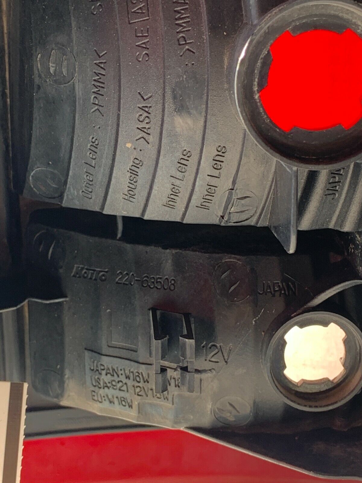 2002 Nissan Pathfinder Tail Light Lamp Rear Left Driver Side OEM LH