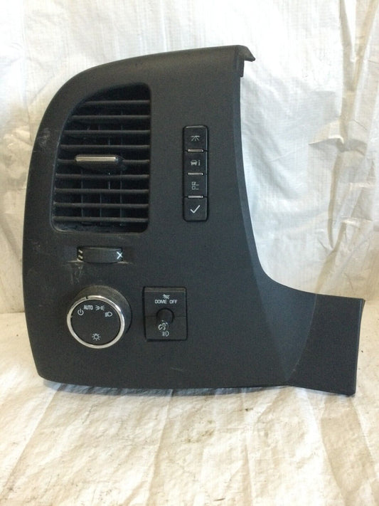 2007-2013 GMC Sierra 1500 Driver Left Air Vent W/ Headlight Switch OEM 20935564