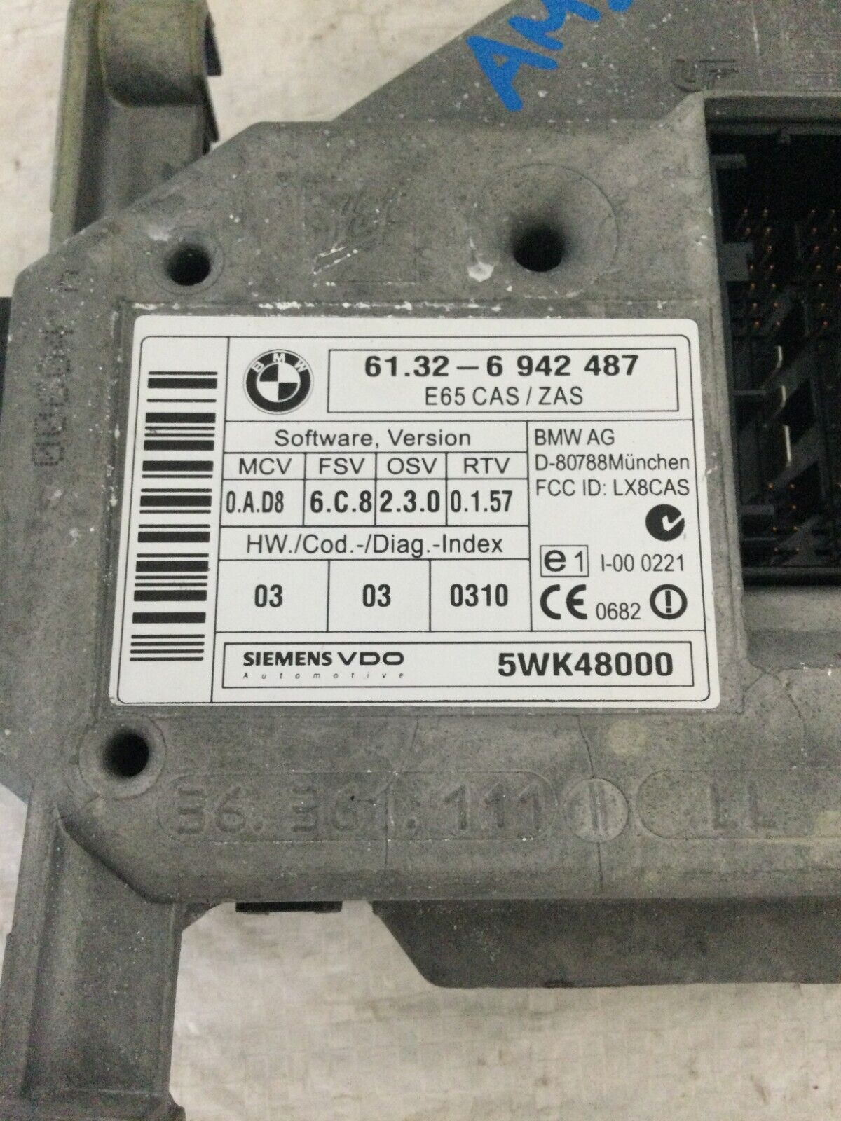 2003-2005 BMW E65 745Li  Ignition Push Start Switch Module 6942487 OEM