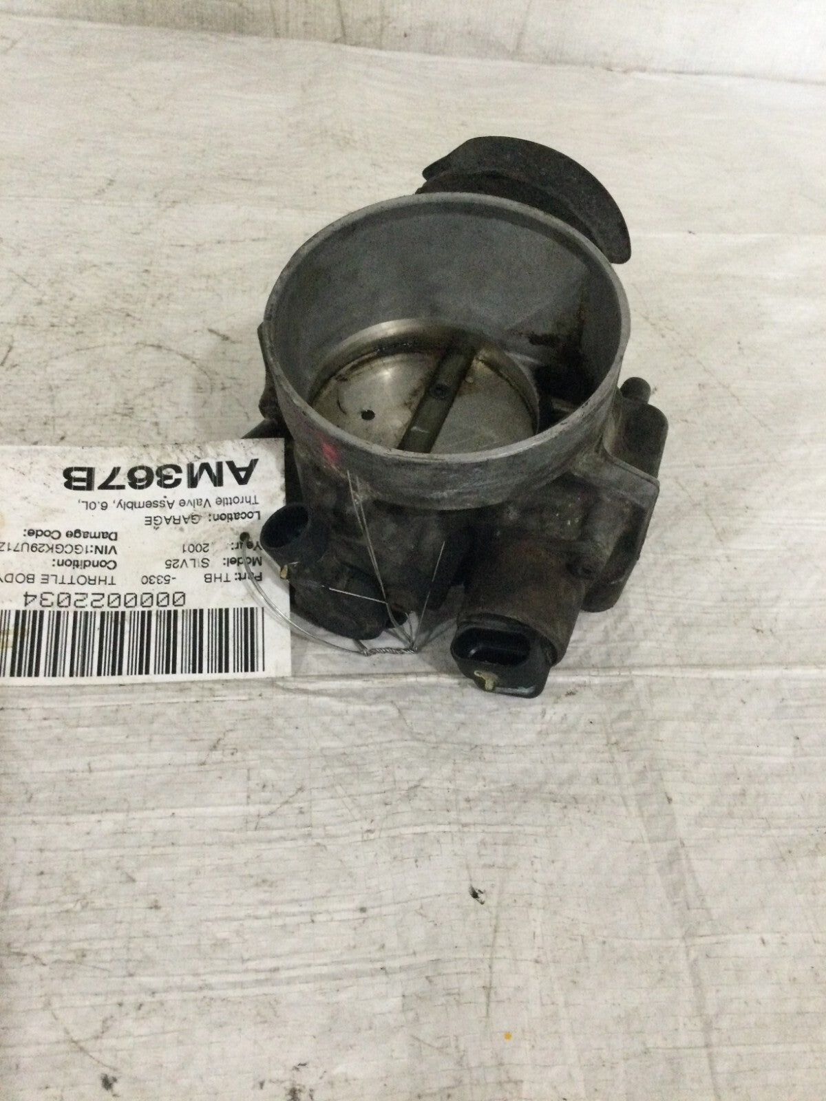 2001 Chevrolet Silverado 1500 Throttle Body Valve Assembly OEM