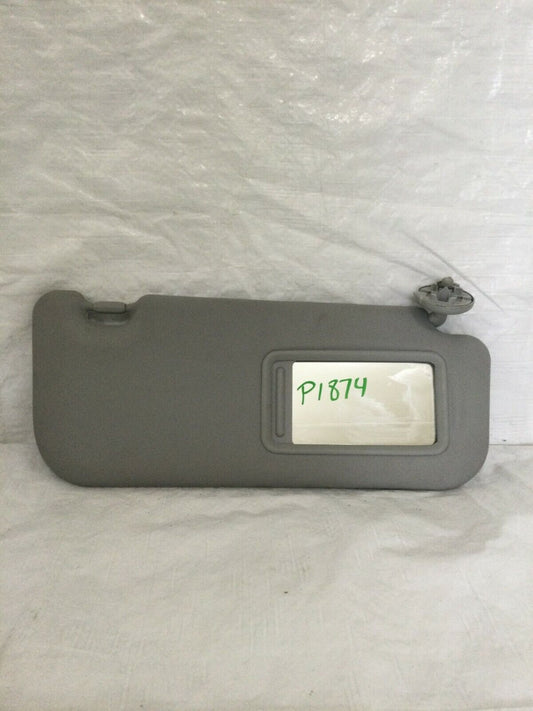 2010-2012 Toyota Corolla Right Passenger Sun Visor Gray OEM
