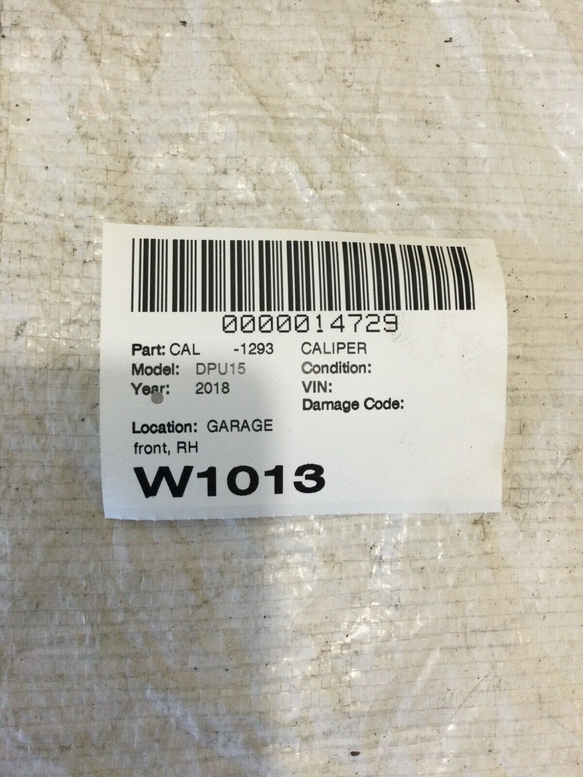 2018 Dodge Ram 1500 Front Right Brake Caliper OEM