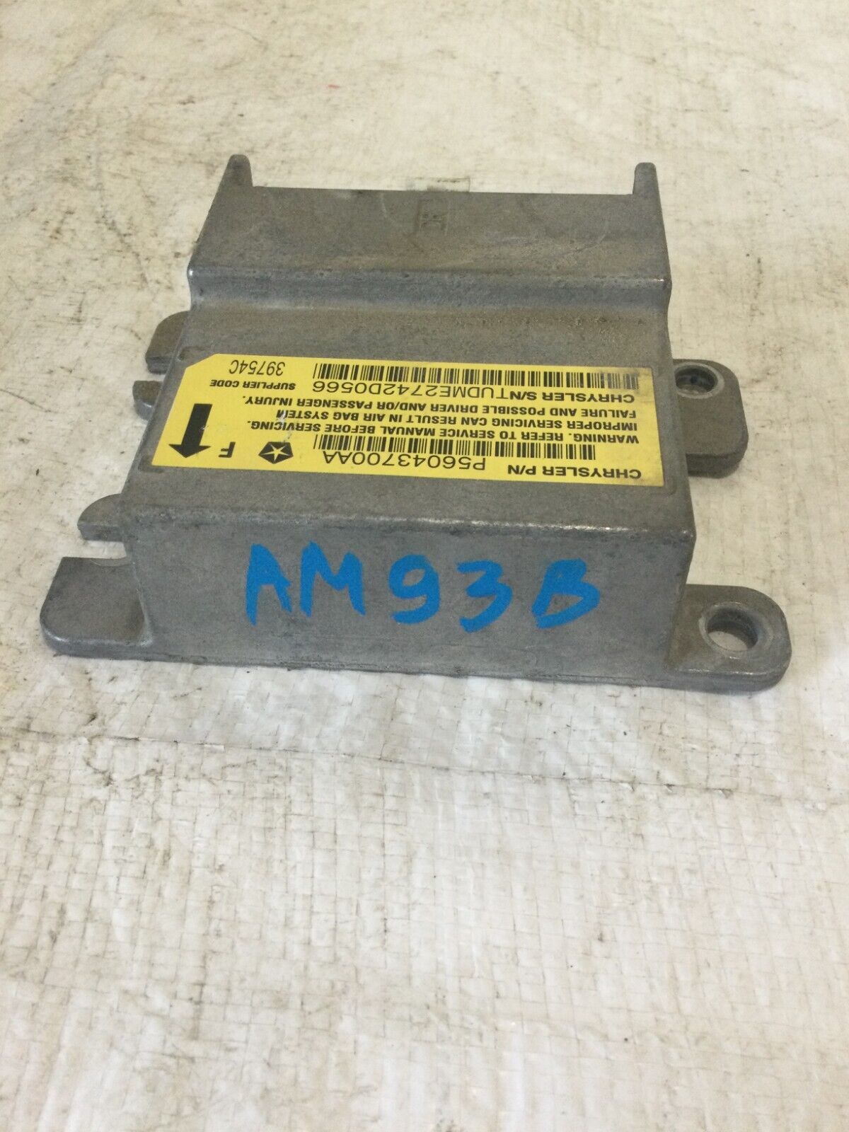2003 Dodge Ram 2500 SRS Control Module  56043700AA OEM