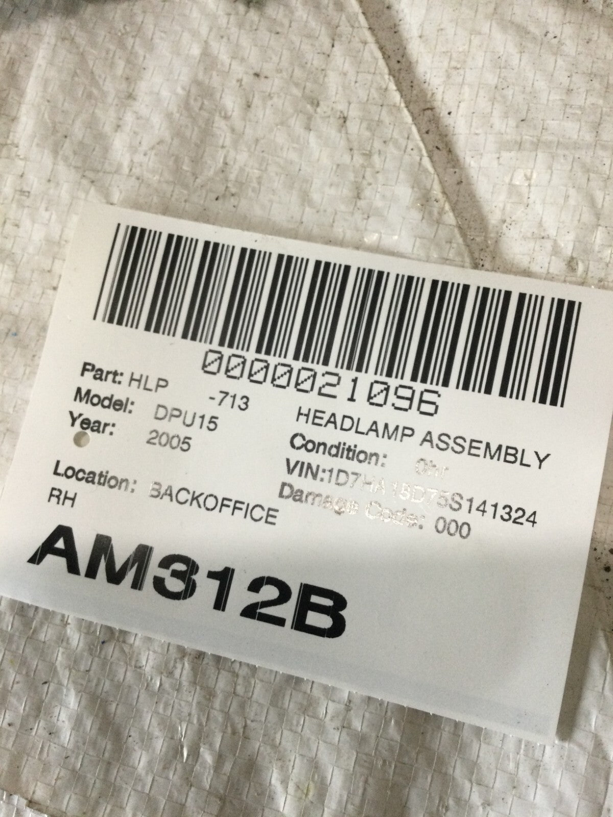 2002-2005 Dodge Ram 1500 2500 3500 Halo Projector LED Headlight Right Passenger 