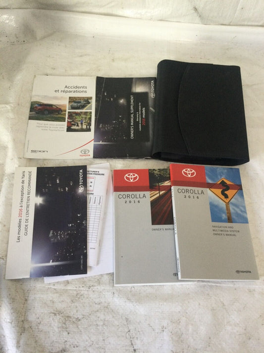 2016 Toyota Corolla  Owners Manual w/ Black carrying case OEM