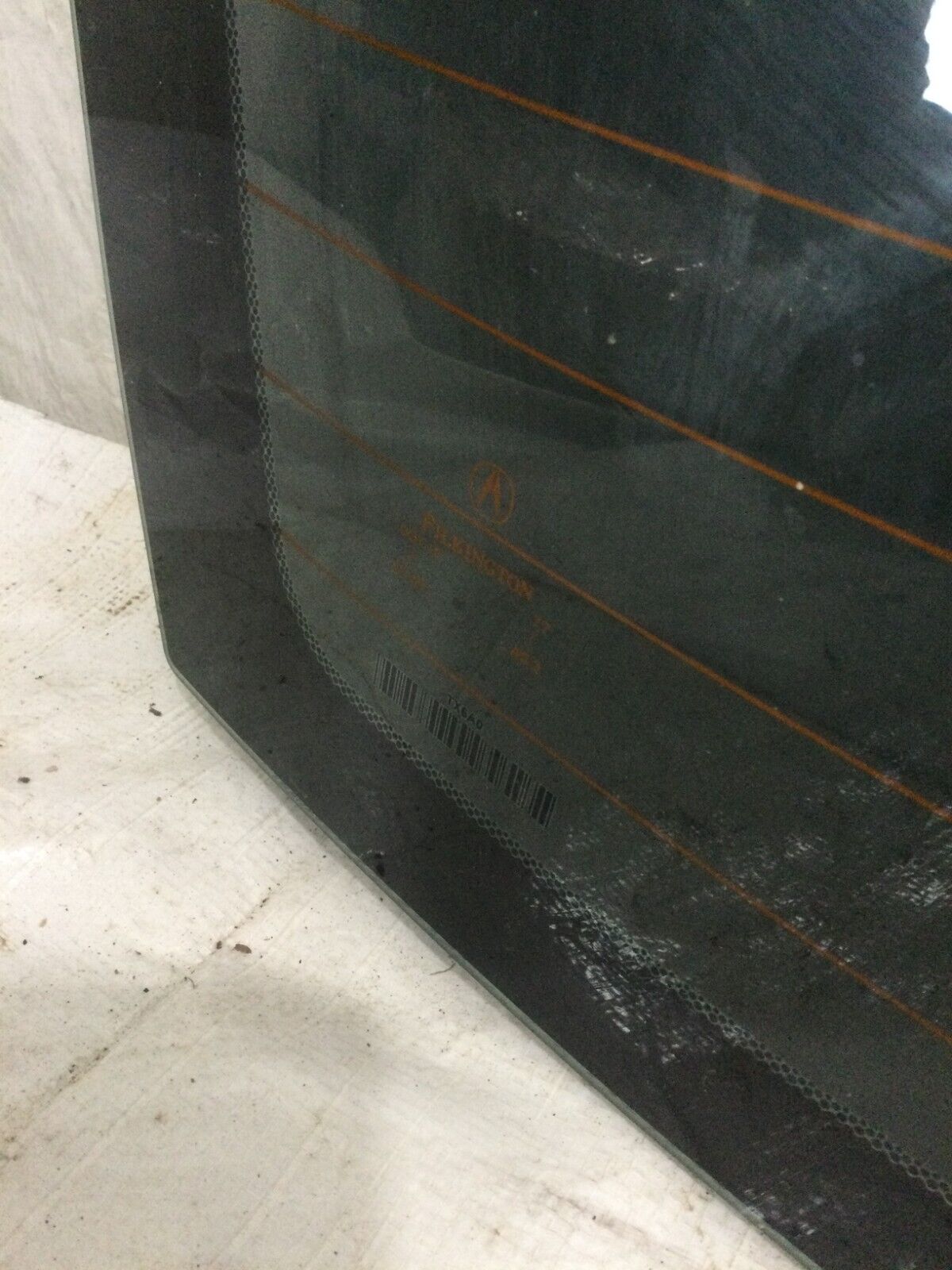2016-2021 ACURA ILX REAR WINDSHIELD BACK WINDOW GLASS TINTED (DAMAGE MARKED )