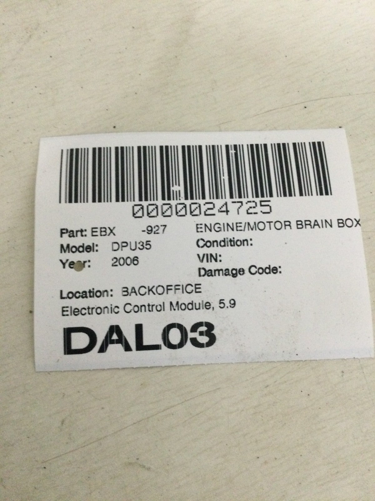 2006 Dodge Ram 5.9L ECM Engine Computer OEM 4931973