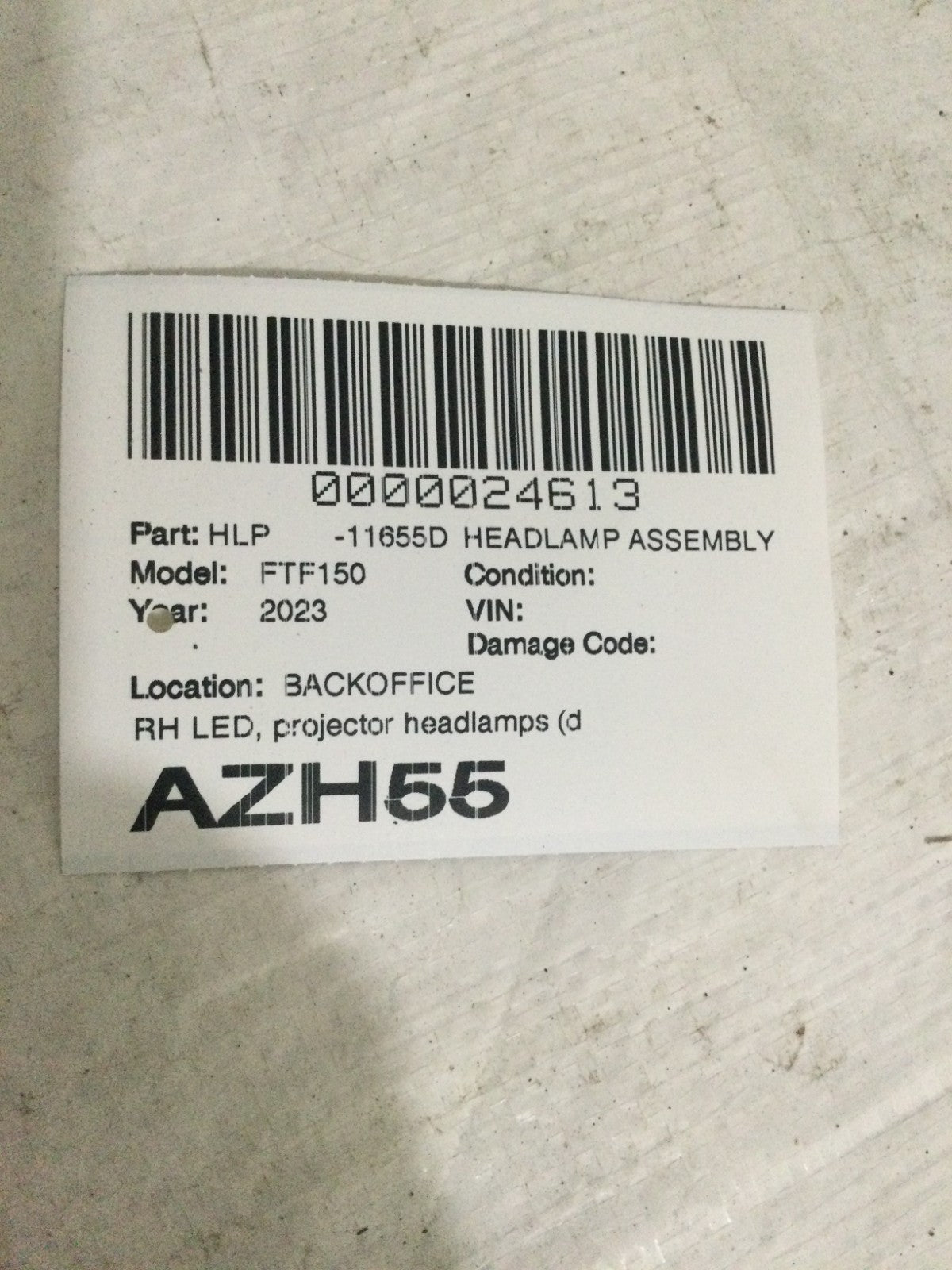 2021-2023 Ford F150 Passenger Right LED Headlight OEM ML34-13E016-DA