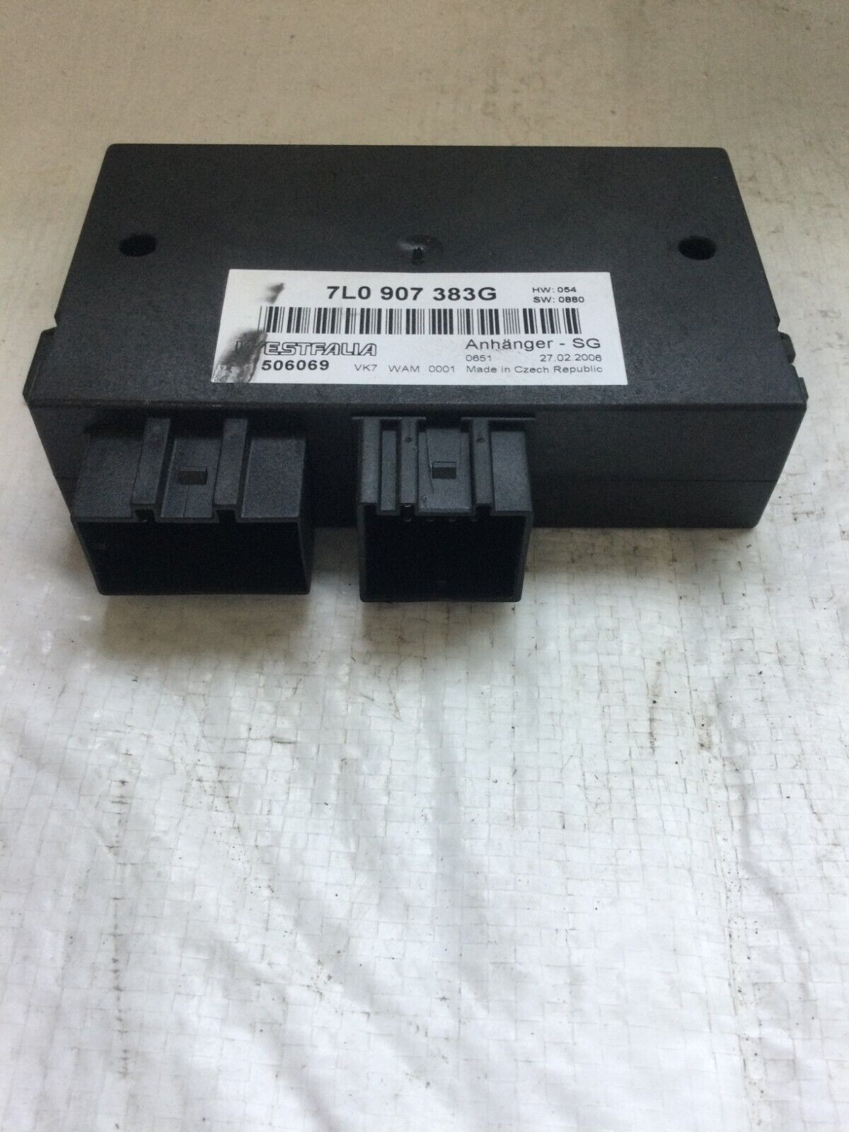 2007 Volkswagen Touareg Towing Trailer Control Module 7L0907383G OEM