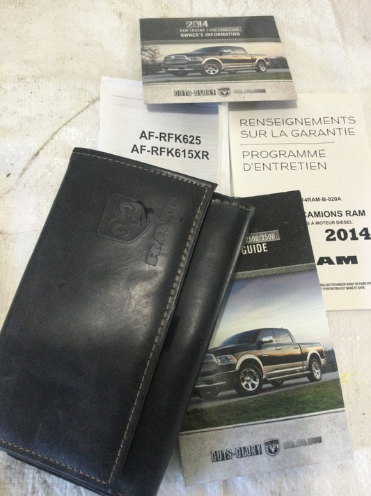 2014 Dodge Ram Trucks User Guide 1500 2500 3500 Manual With Case OEM