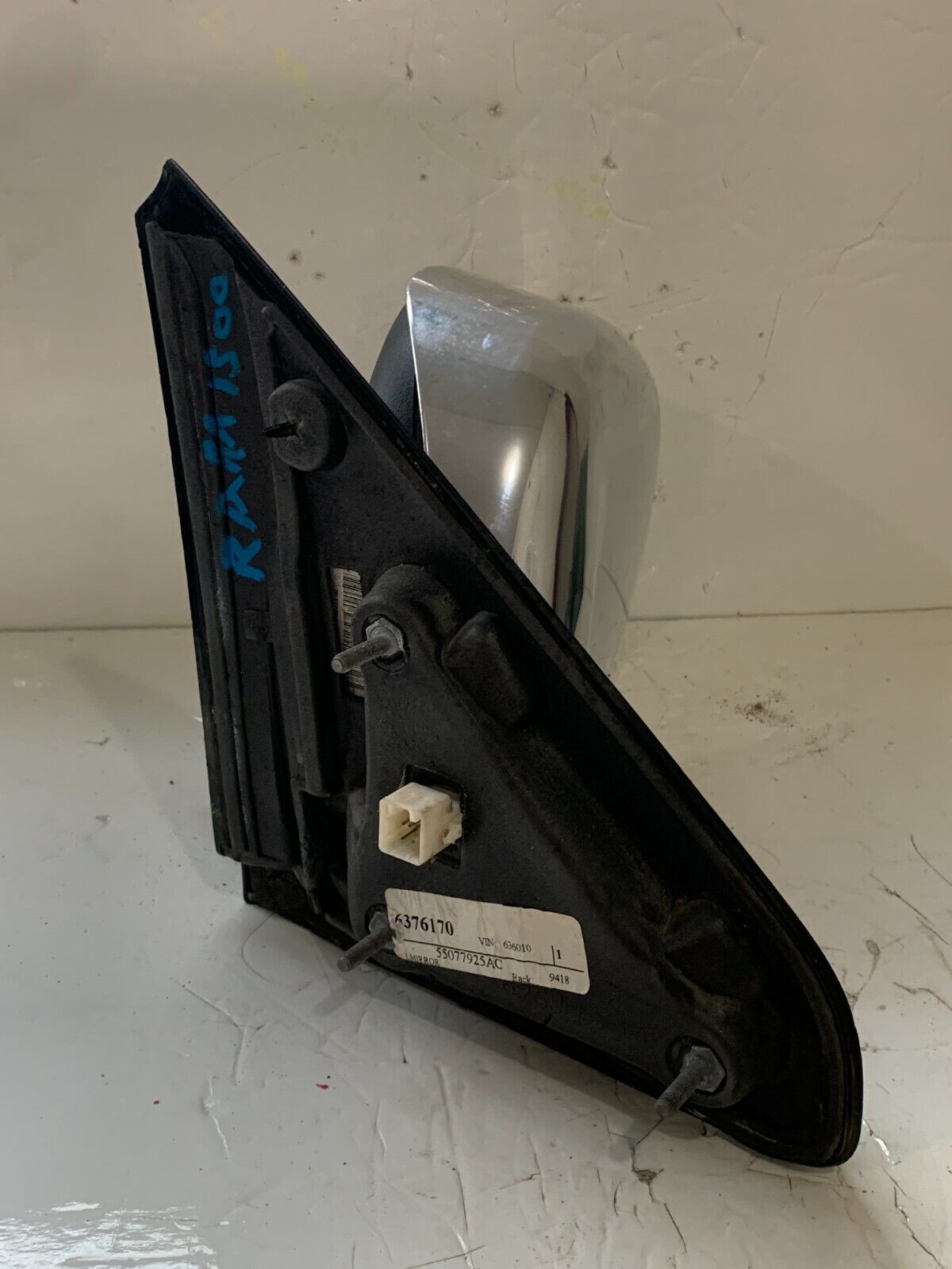 2002-2008 Dodge Ram 1500 Power Heated Chrome Cover Mirror Left Driver OEM