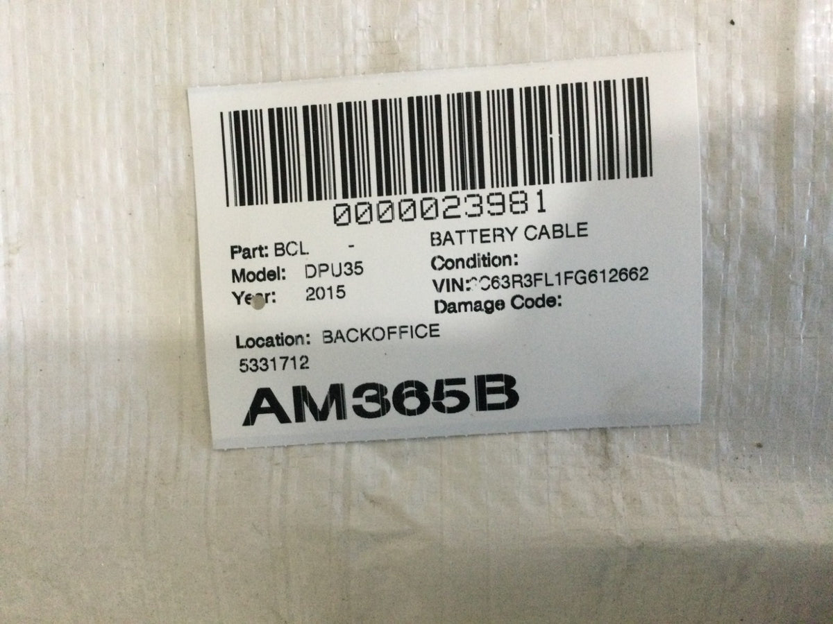 2015 Dodge Ram 3500 6.7L Battery Cable OEM 68147498AC