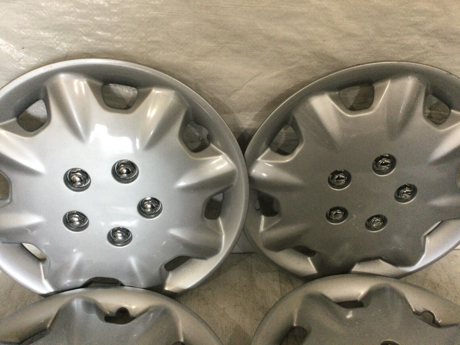 Aftermarket 15" Silver Hub Cap Wheel Cover 86218497 4 Piece Set