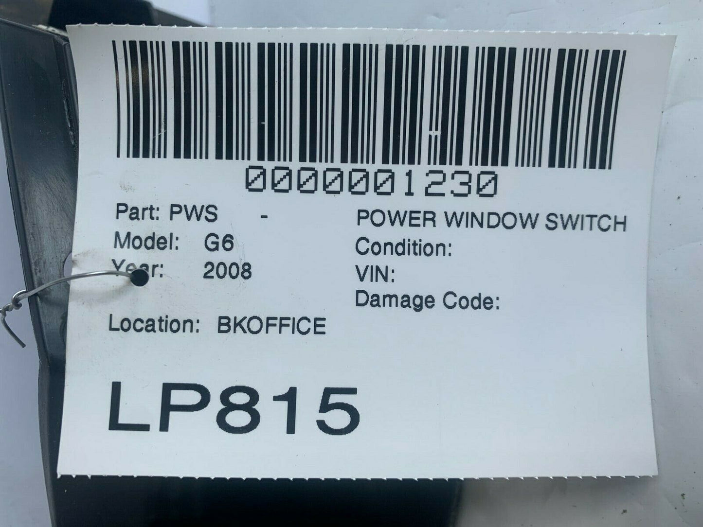 2005-2010 Pontiac G6 Front Left Master Power Window Switch OEM
