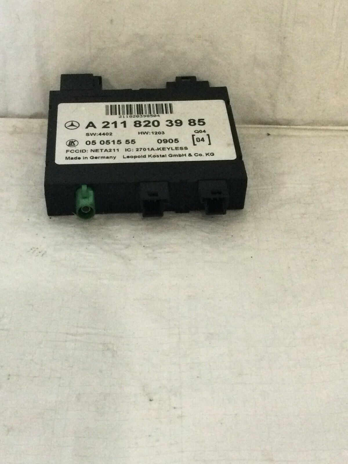 2003-2006 Mercedes Benz W211 E55AMG Keyless Go Entry Control Module 2118203985