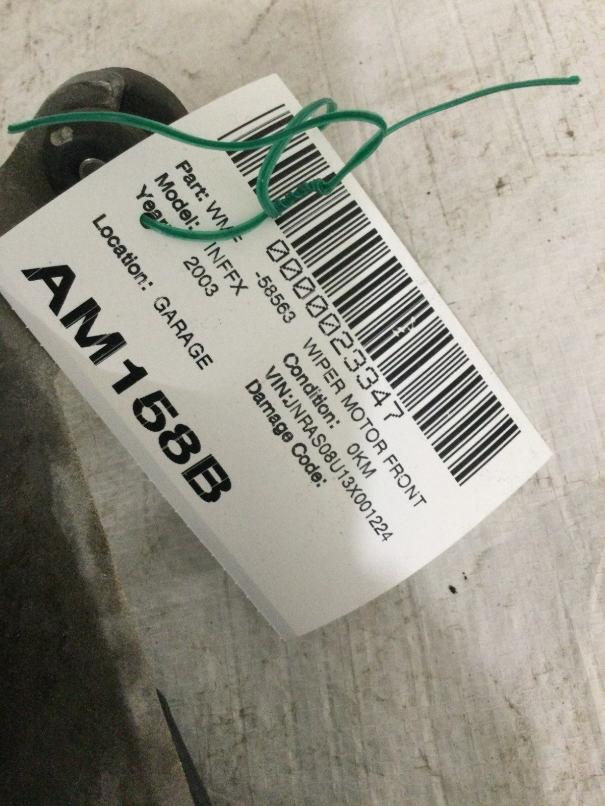 2003 Infiniti FX35 Windshield Wiper Linkage Motor OEM