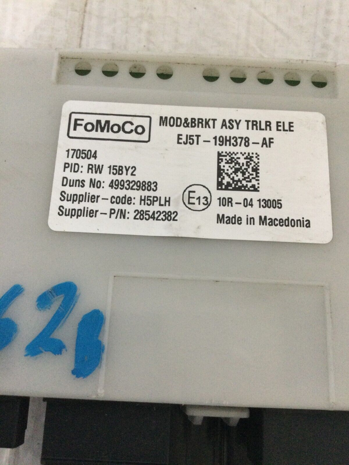 2017 Ford Escape Trailer Tow Control Module EJ5T19H378AF OEM
