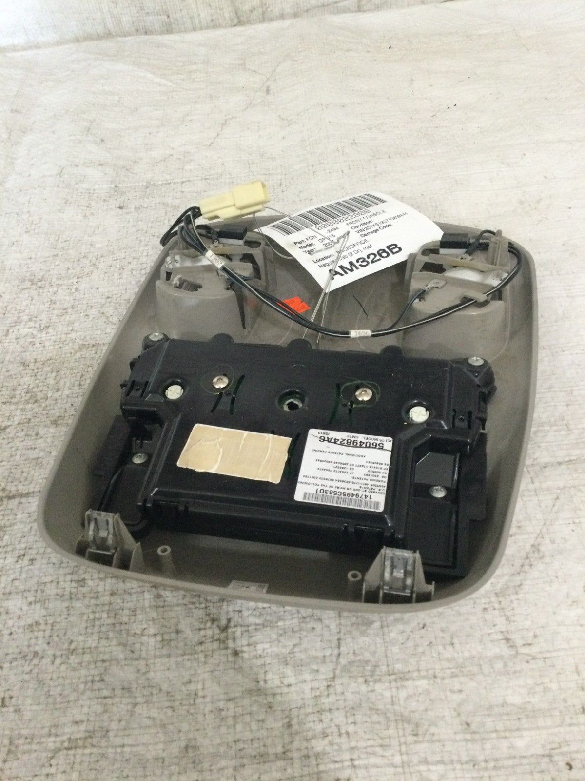 2006-2008 Dodge Ram 1500 Digital Overhead Console Dome Map OEM 56049824AC