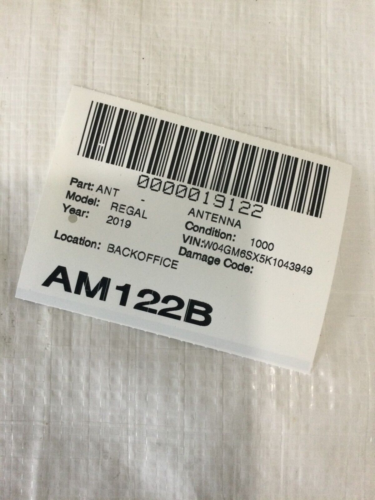 2019 Buick Regal Shark Fin Antenna OEM 23269170