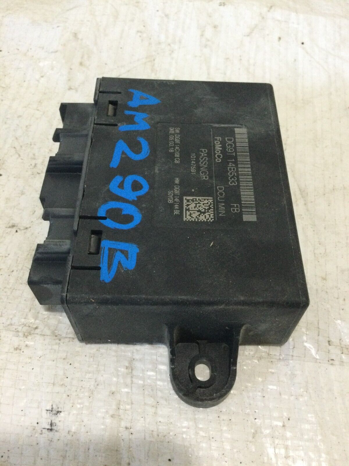 2018 Ford F-150 F150 Front Right Door Control Module OEM DG9T 14B533