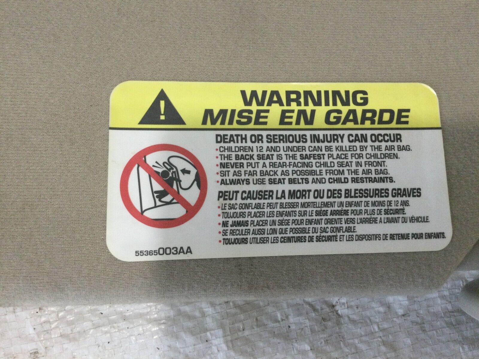 2002-2008 Dodge Ram Right Sun Visor OEM Passenger Shade W/ Lighted Mirror