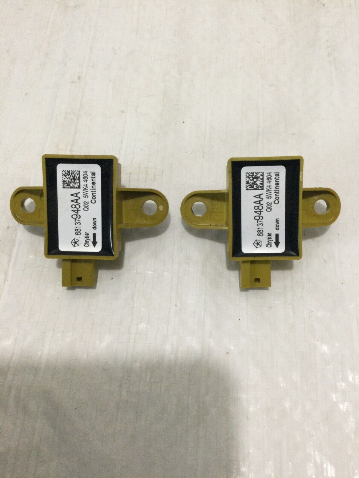 2020 Dodge Grand Caravan Crash Impact Sensor Pair OEM 68137948AA 68137948AA