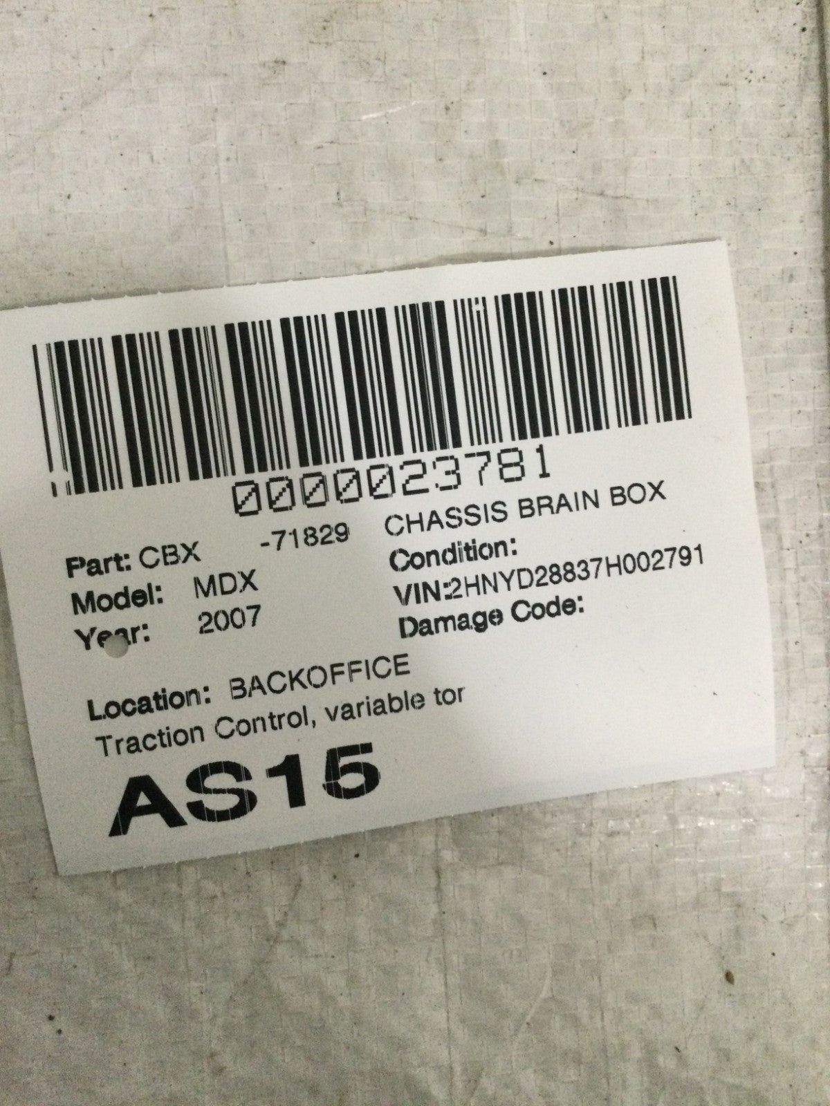 2007 Acura MDX Traction Control Module OEM 48310-RYG-013