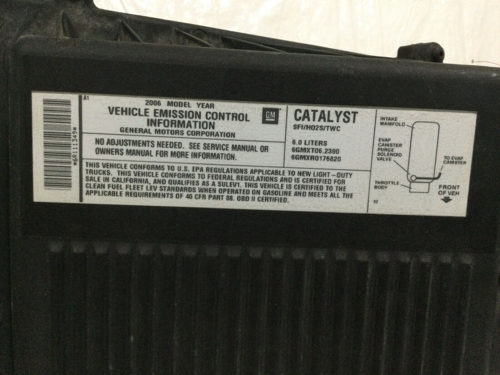 2006 Chevrolet Silverado Tahoe Air Cleaner Assembly 15279284 OEM