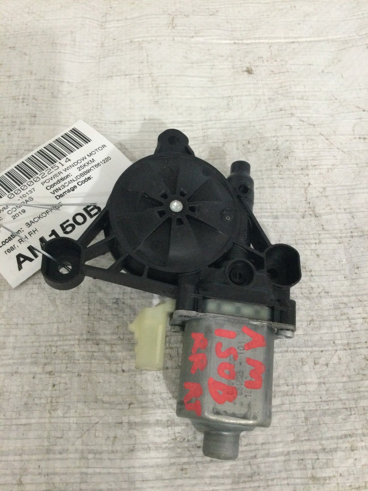 2019 Jeep Compass Rear Right Window Motor OEM 0 130 822 662