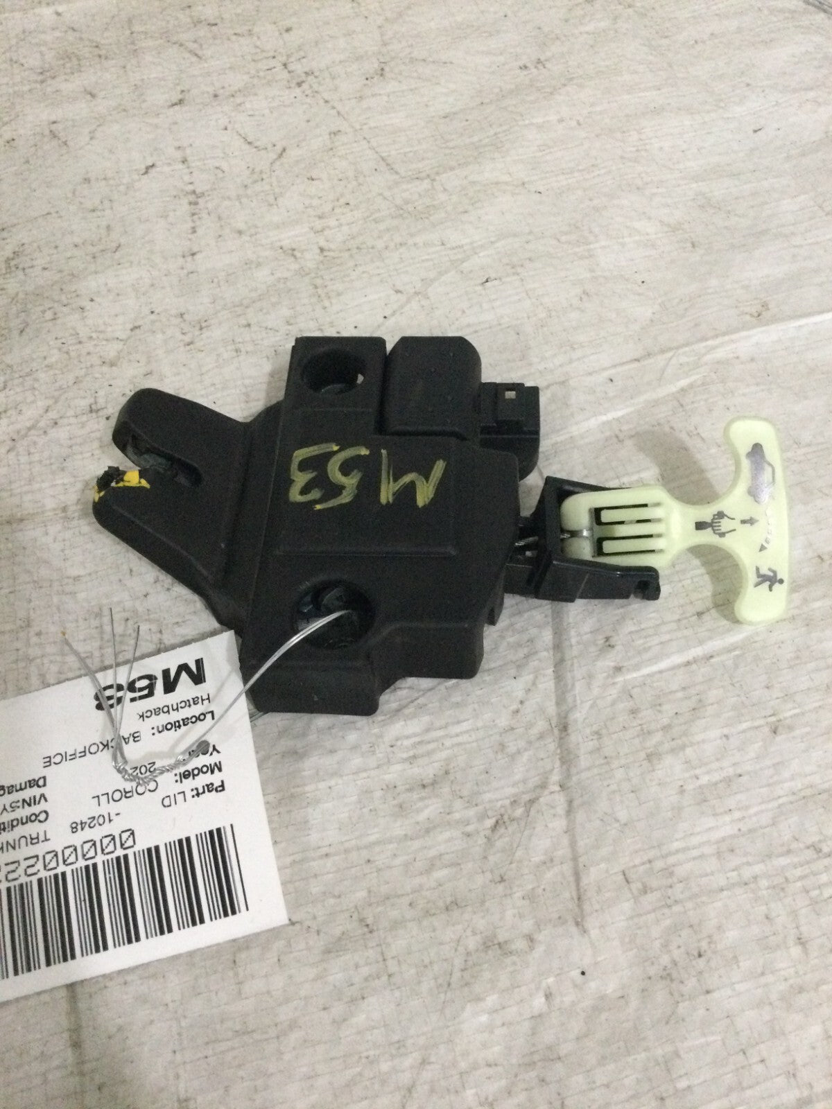 2021 Toyota Corolla Trunk Lid Latch Power Door Lock Actuator OEM MARKED DAMAGE