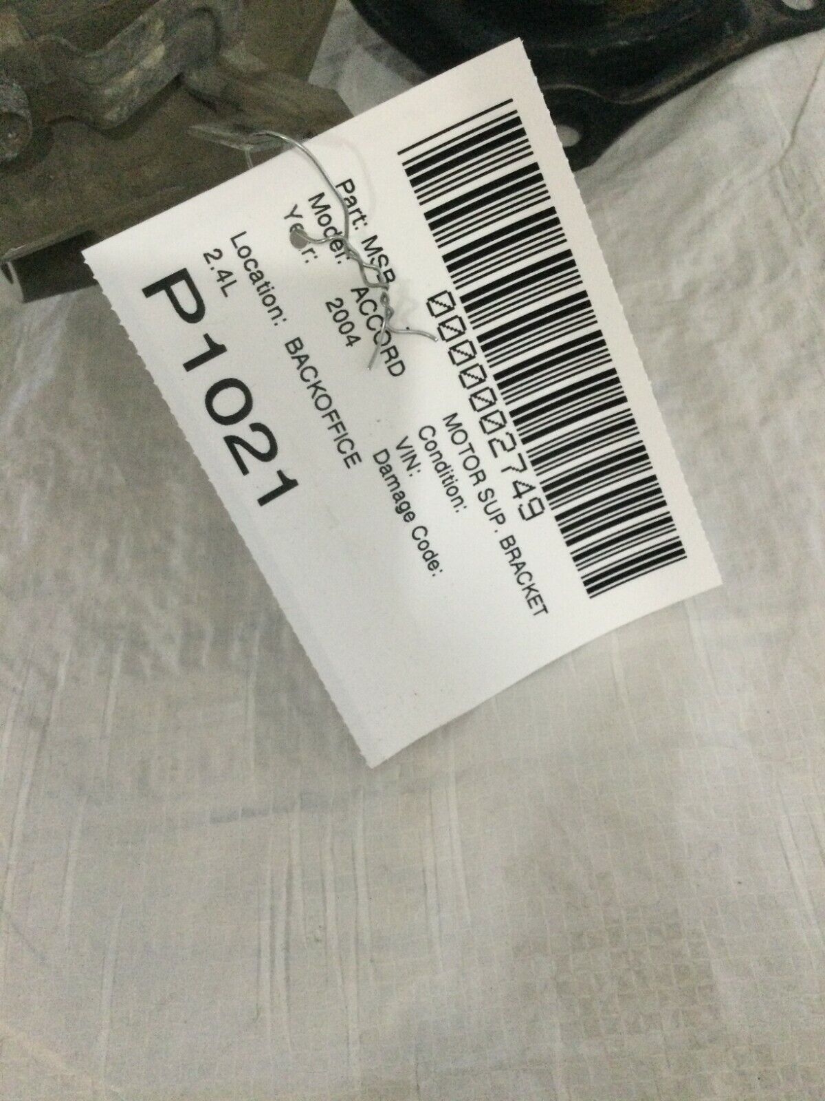 2004 Honda Accord Engine Motor Support Bracket 2.4L OEM