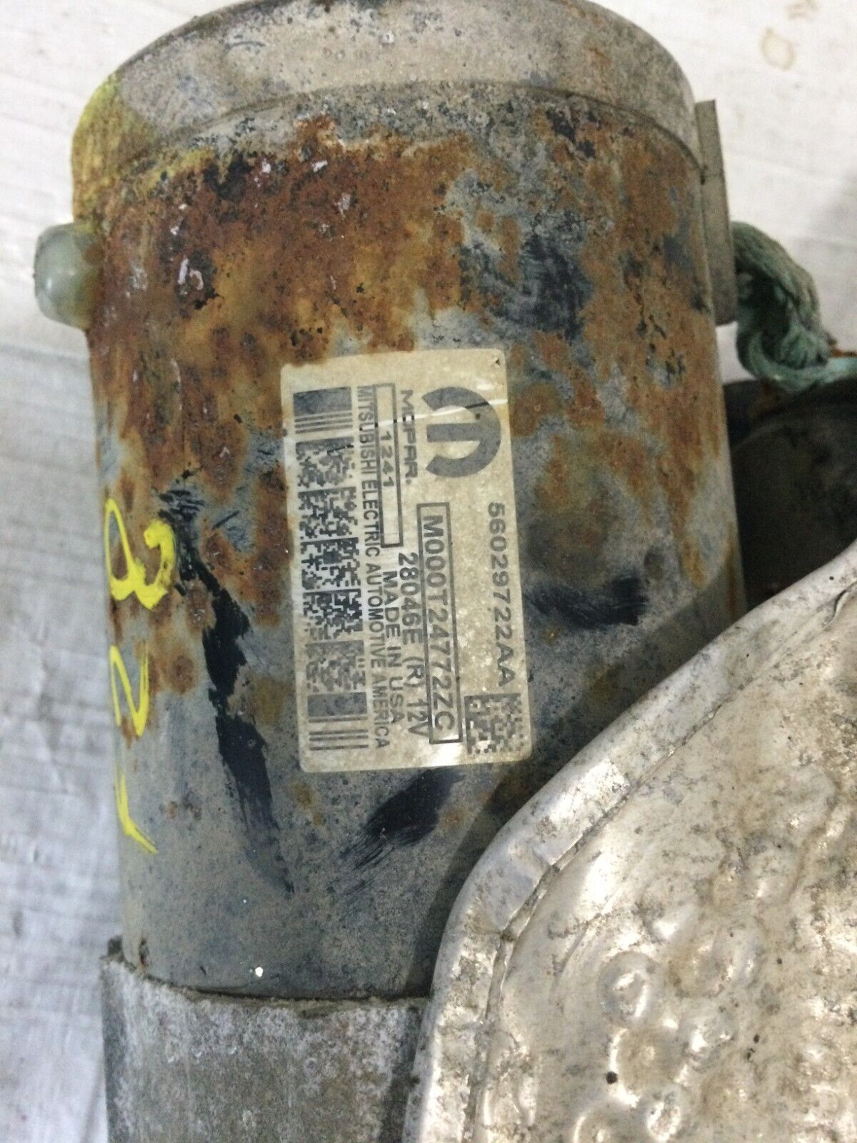 2021 Dodge Ram 2500 Diesel Engine Starter Motor 6.4L 56029722AA OEM
