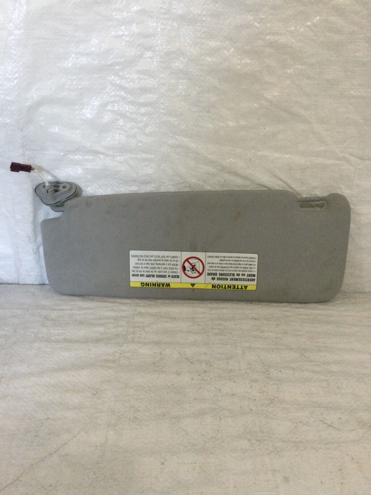 2002-2004 BMW 745i 745LI E65 E66 Pass Sun Visor Sunvisor Gray W/ Mirror OEM RH