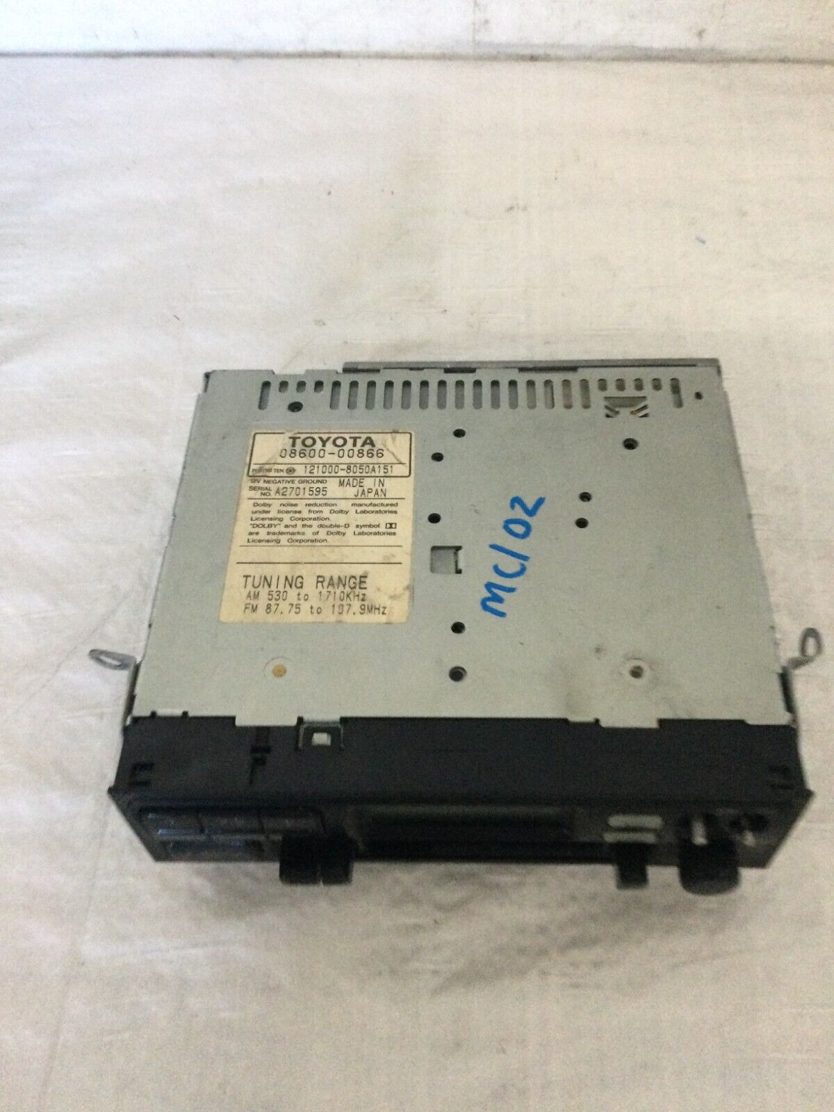 1997 Toyota Tercel Cassette AM FM Car Stereo OEM 08600-00866
