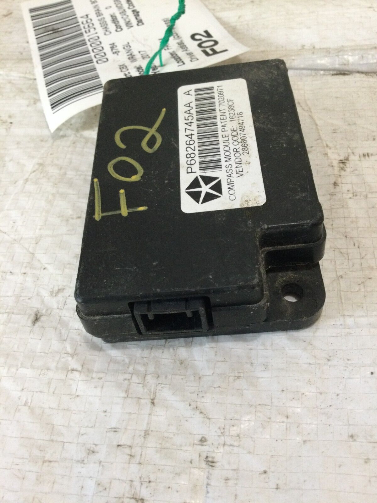 2017 Jeep Wrangler  Driver Compass  Control  Module  P68264745AA OEM