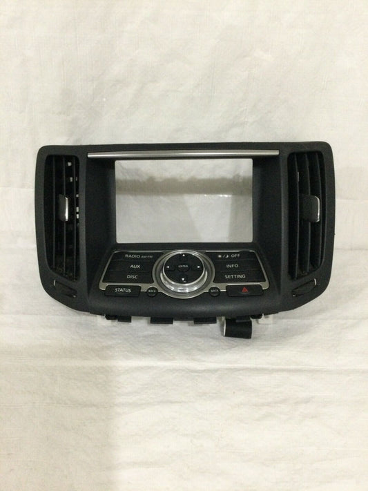 2012 Infiniti G37 Radio Display Control Play W/ Display Bezel OEM 28395JK60D