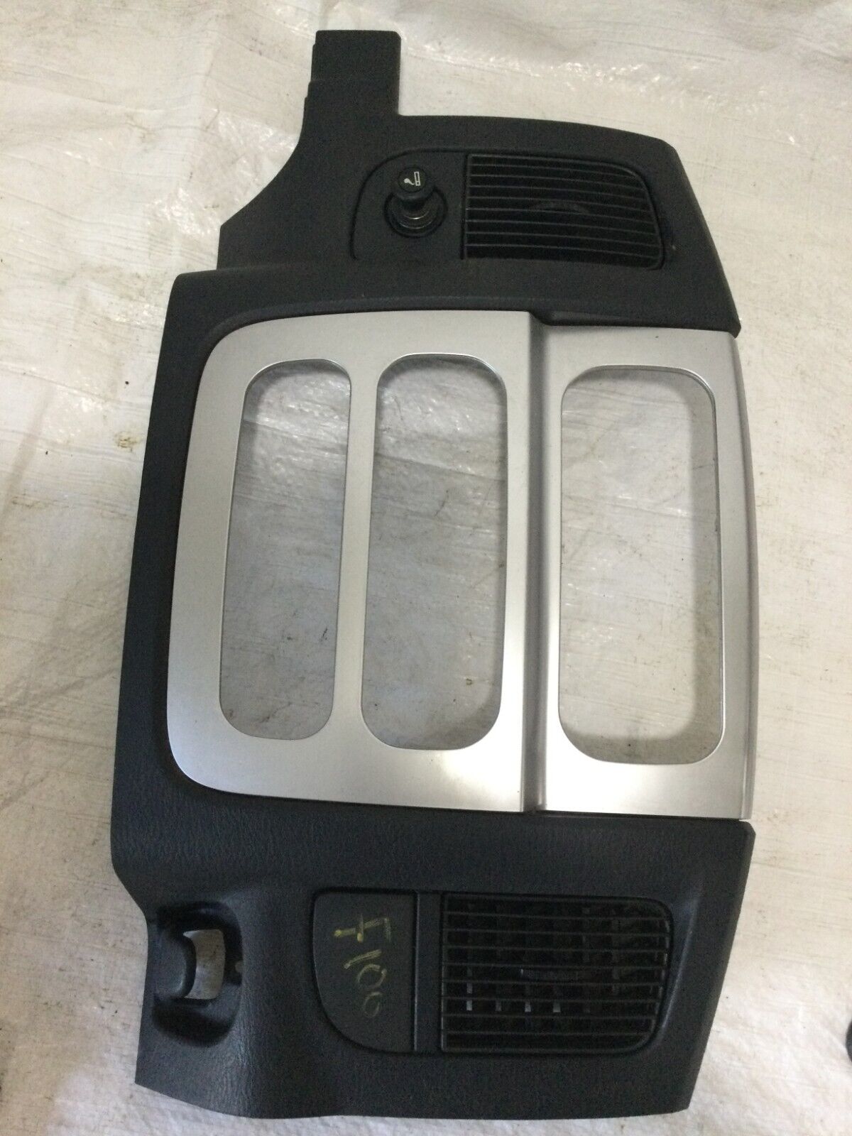 2002-2005 Dodge Ram 1500 Black /Silver Color Radio Dash Trim Bezel OEM