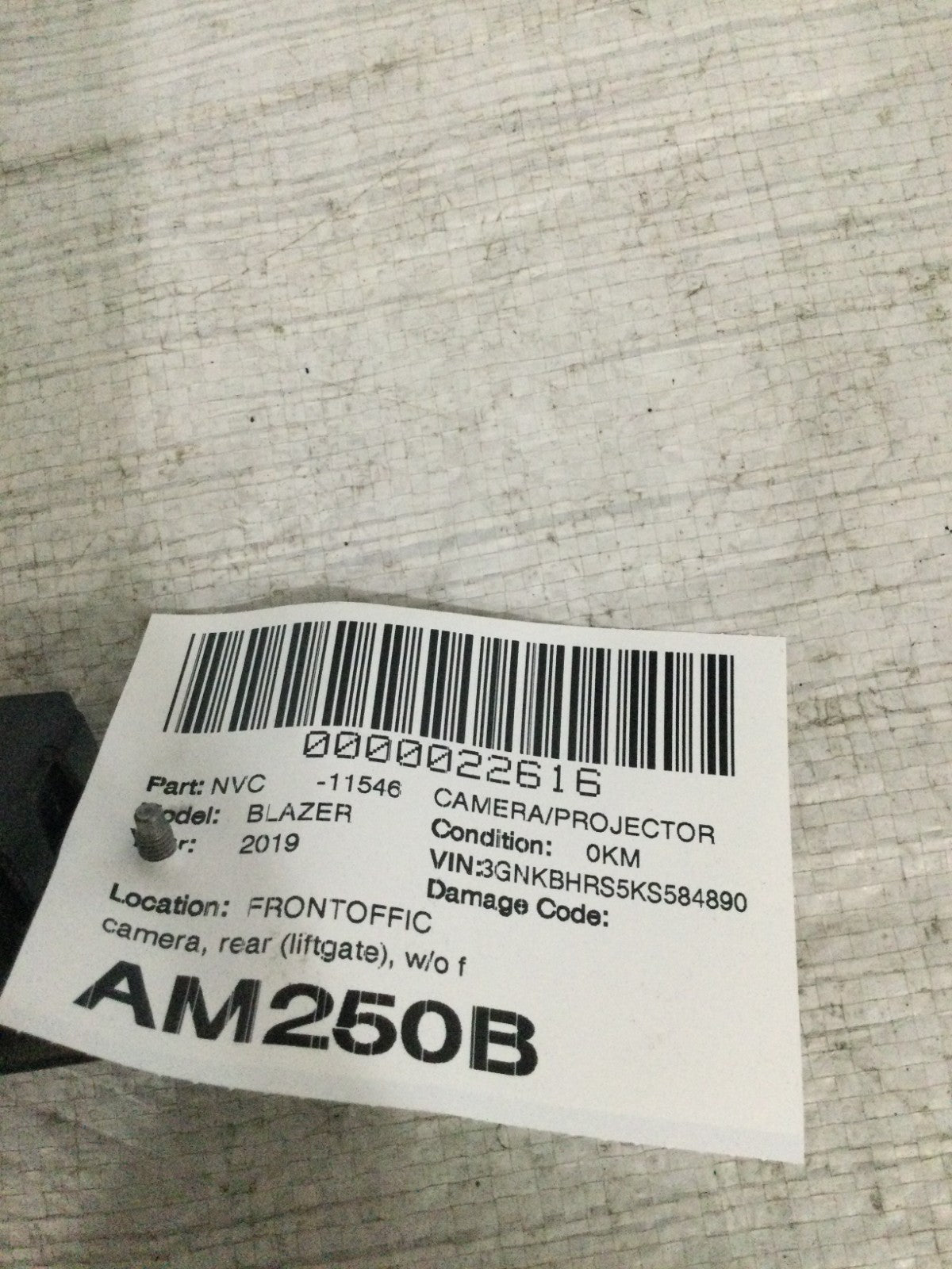 2019-2024 Chevrolet Blazer Rear Camera OEM 84567386