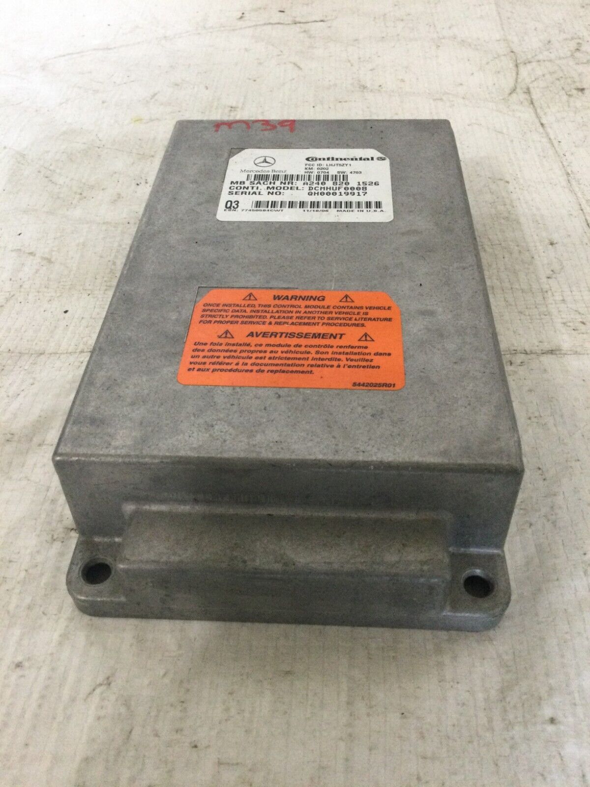 2004 Mercedes Benz S430 Voice Communication Commamd Control Module OEM