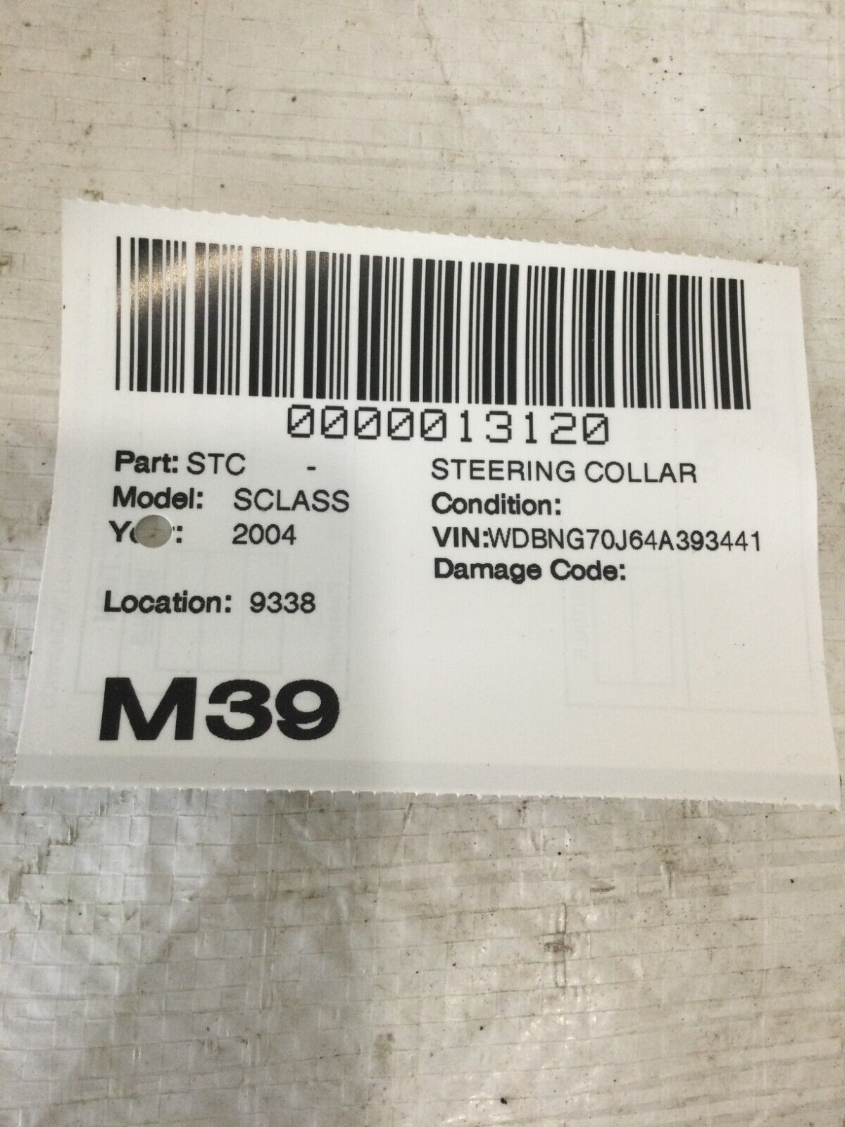 2004 Mercedes-Benz S-Class Steering Column Shroud Trim Cover A2205401145 OEM