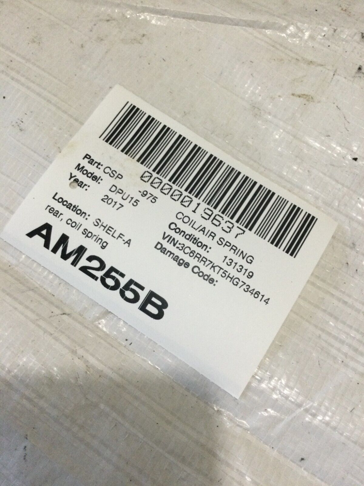 2017 RAM 1500  Rear Coil Spring  OEM