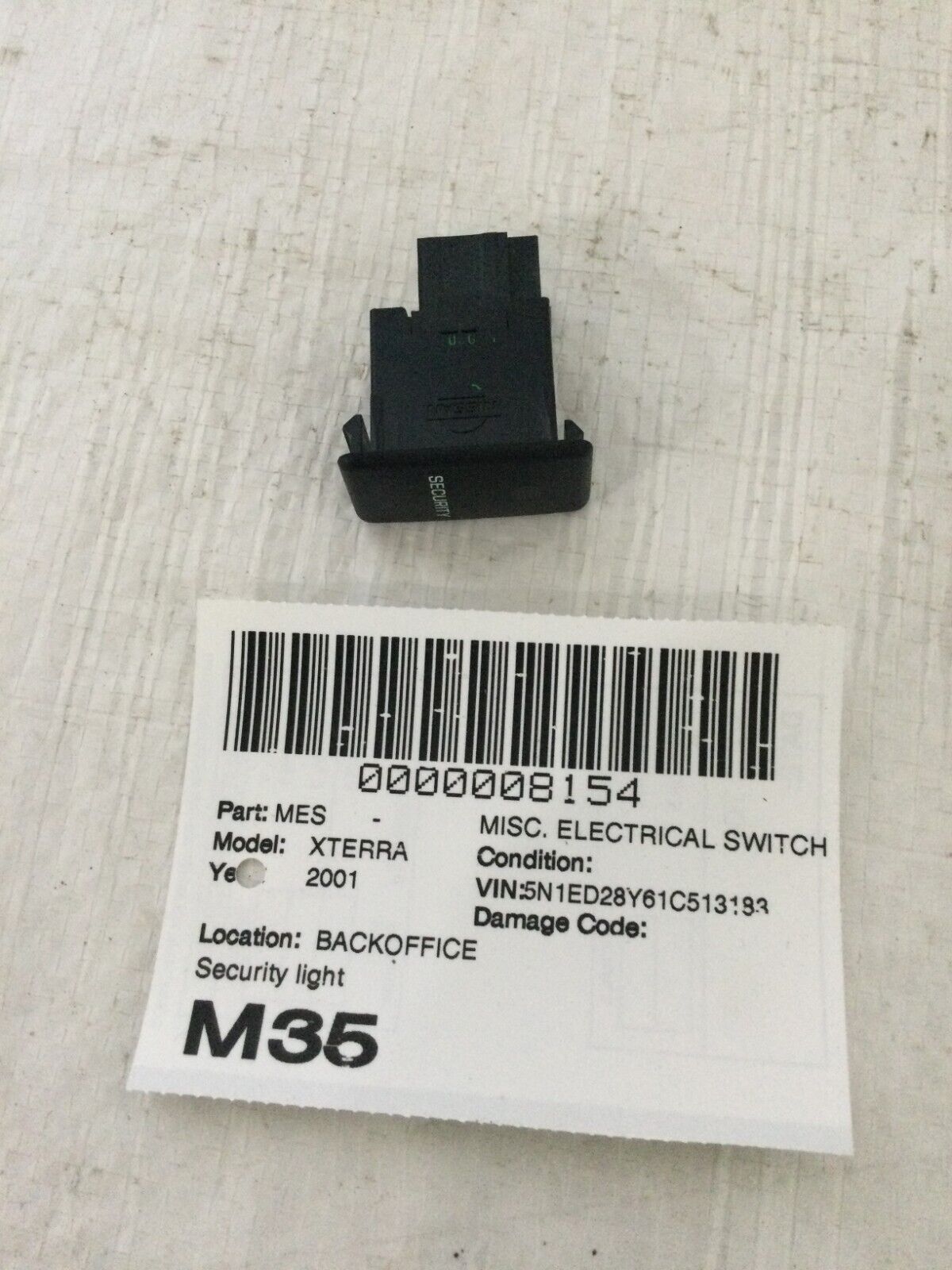 2001 Nissan Xterra Security Light OEM