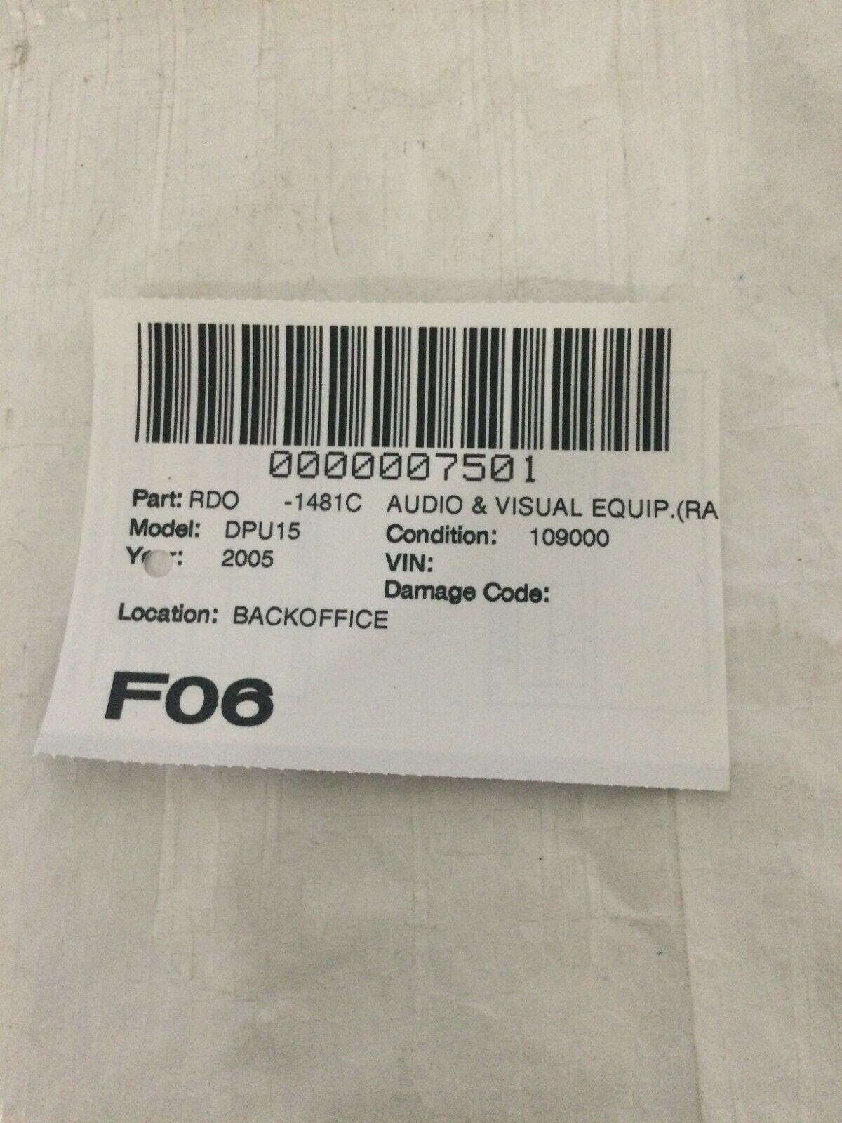 2002-2005 Dodge Ram 1500 Audio Radio Stereo Unit AM FM CD Player 05091506AD