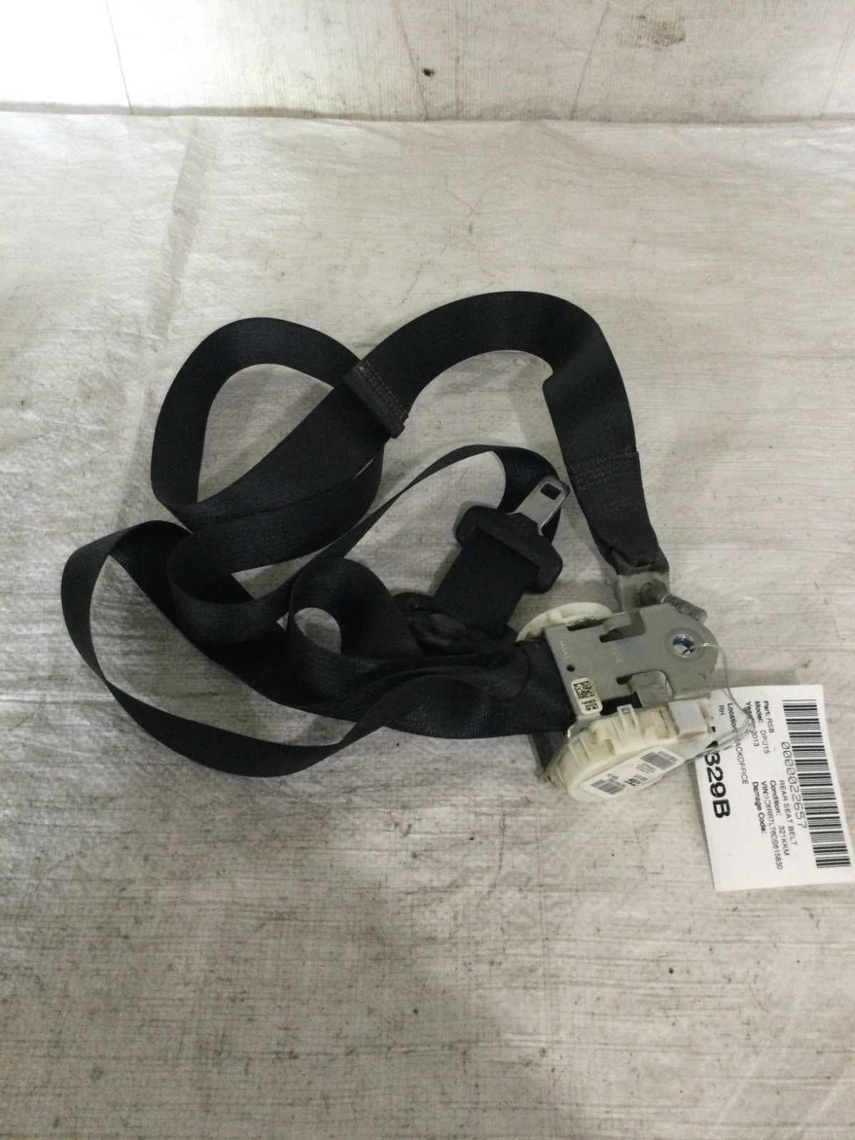 13-18 Dodge Ram 1500 Rear Right Passenger Seat Belt Retractor OEM P5KP981X9AC