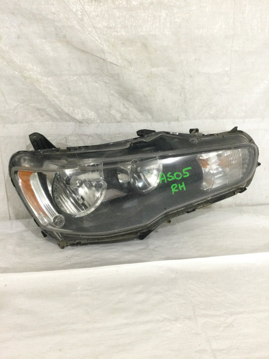 2009 - 2017 Mitsubishi Lancer Passenger RH Right Side Halogen Headlight OEM