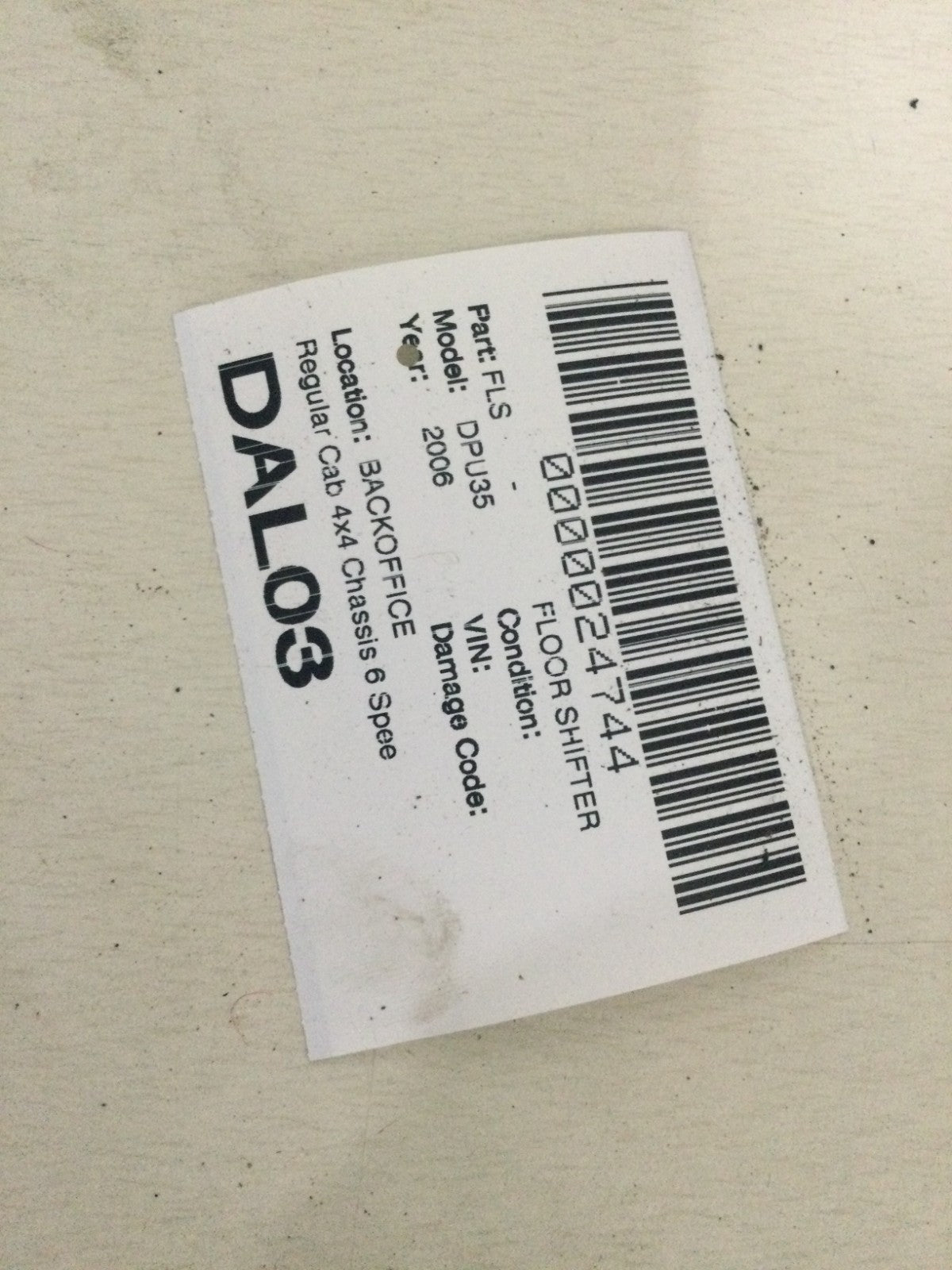 2006 Dodge Ram 3500 Floor Shifter OEM