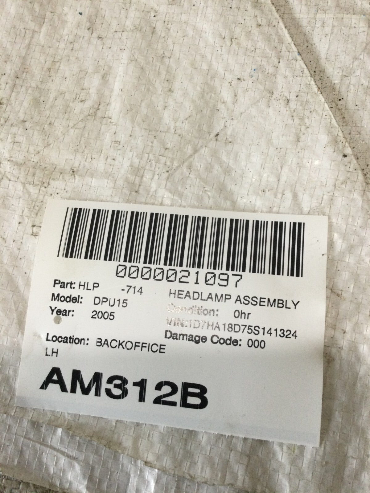 2002-2005 Dodge Ram 1500 2500 3500 Halo Projector LED Headlight Left Driver